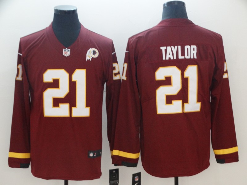Men's Washington Commanders Sean Taylor #21 Red Authentic Jersey